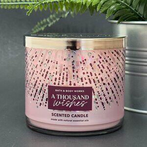 BBW A Thousand Wishes Bath & Body Works 3 Wick Candle